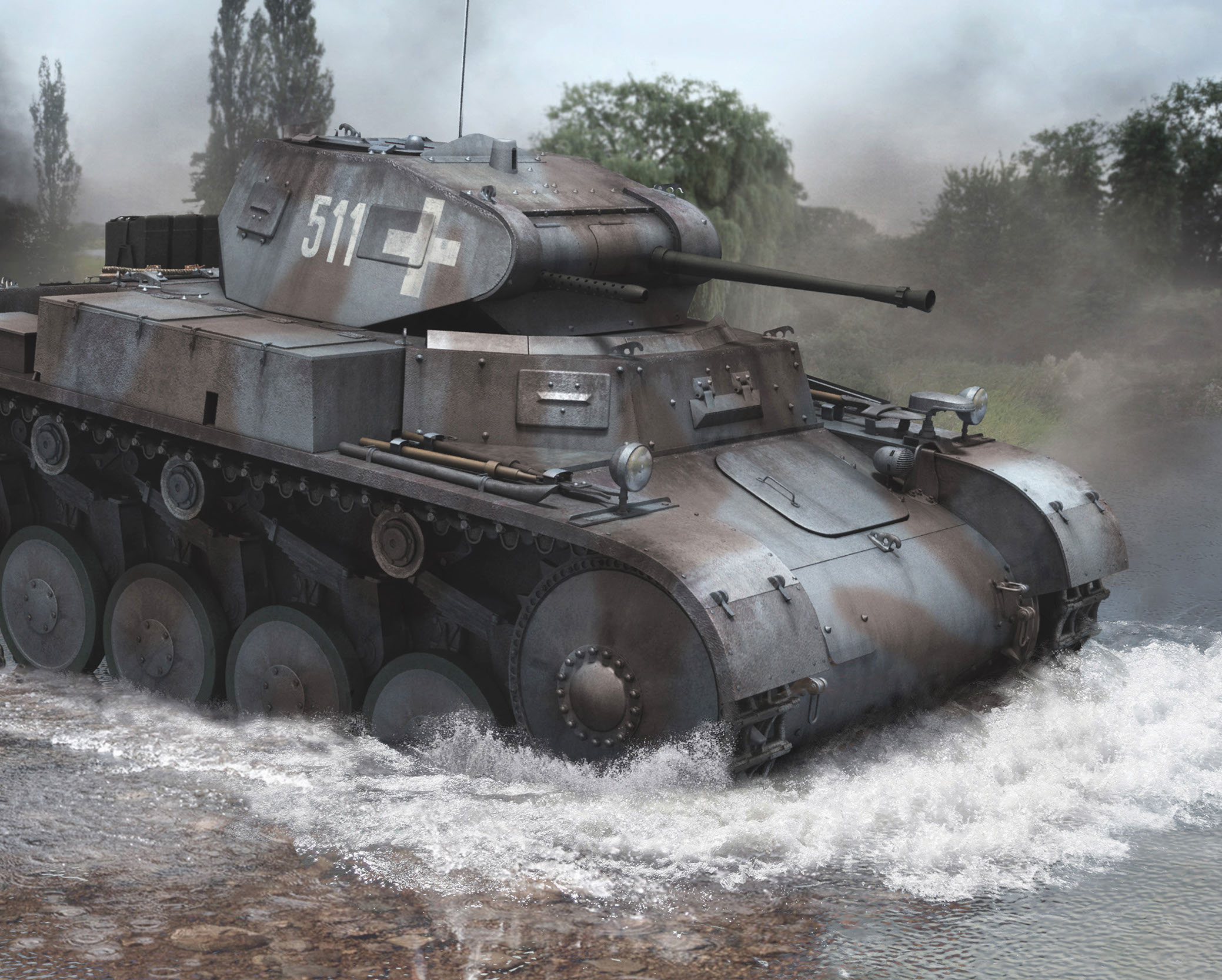 ww2 tank concept art